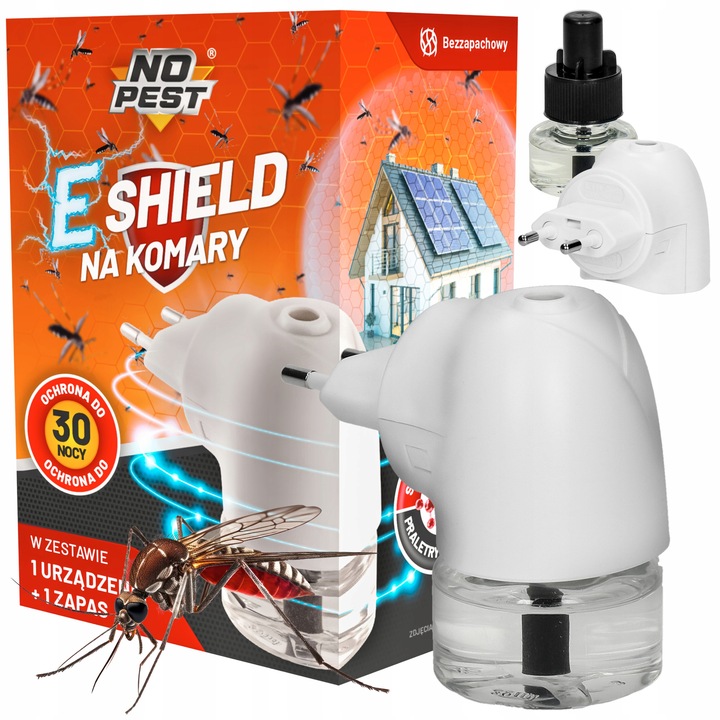 ELEKTRO NA KOMARY MUCHY MOLE DO KONTAKTU E-SHIELD NO PEST 30ML 30 NOCY