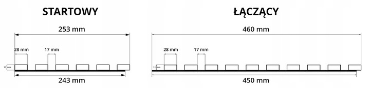 LAMELE NA FILCU 46x275 ŚCIENNE PANELE AKUSTYCZNE DĄB NATURALNY WOTAN INNE