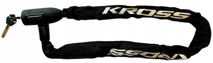 ZAPIĘCIE Rowerowe ŁAŃCUCH KROSS BLOKADA Zabezpieczenie Do Roweru Kluczyki