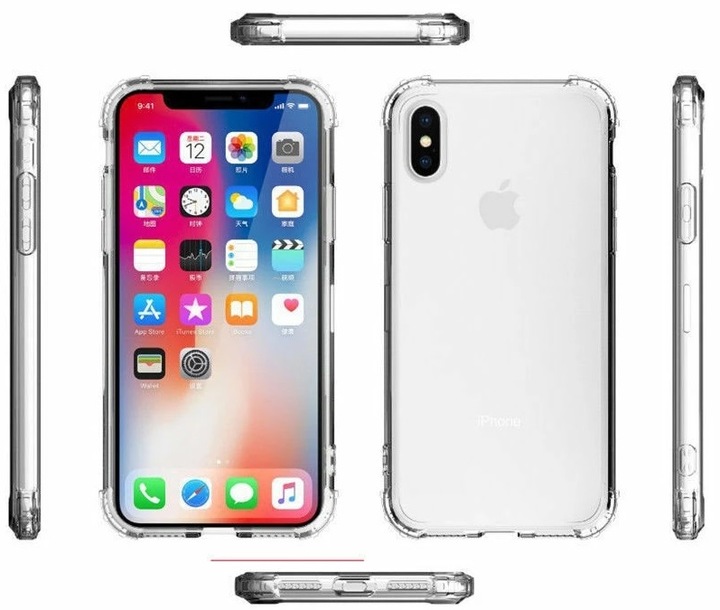 Etui do IPHONE X/XS ANTI-SHOCK CASE + SZKŁO 9H