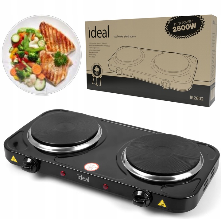 KUCHENKA ELEKTRYCZNA DWUPALNIKOWA PŁYTA GRZEWCZA NA PRĄD PRZENOŚNA