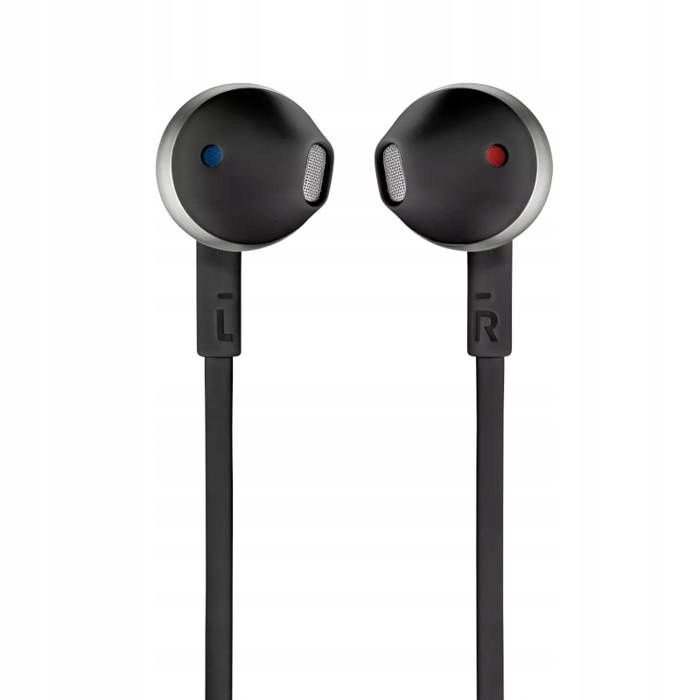 ORYGINALNE SŁUCHAWKI DOUSZNE PŁASKI KABEL PureBass JBL TUNE 205 + ETUI