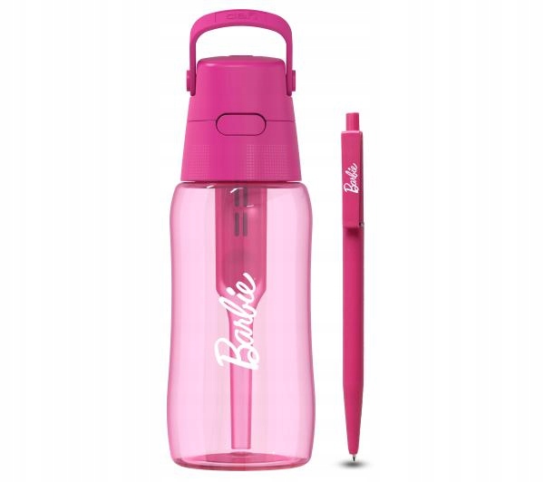 Butelka filtr filtrująca Dafi Solid 0,5 l BARBIE różowy z długopis GRATIS