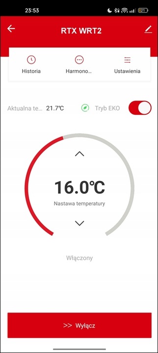 Głowica Termostatyczna RTX Termostat do grzejnika WiFi TUYA Smart