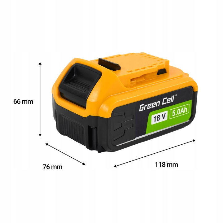 Green Cell Bateria Li-Ion do DeWalt XR 18V System Akumulator DCB184 5Ah