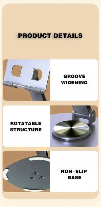 Stojak statyw na telefon uchwyt tablet podstawka MOCNY stalowy GRATIS etui