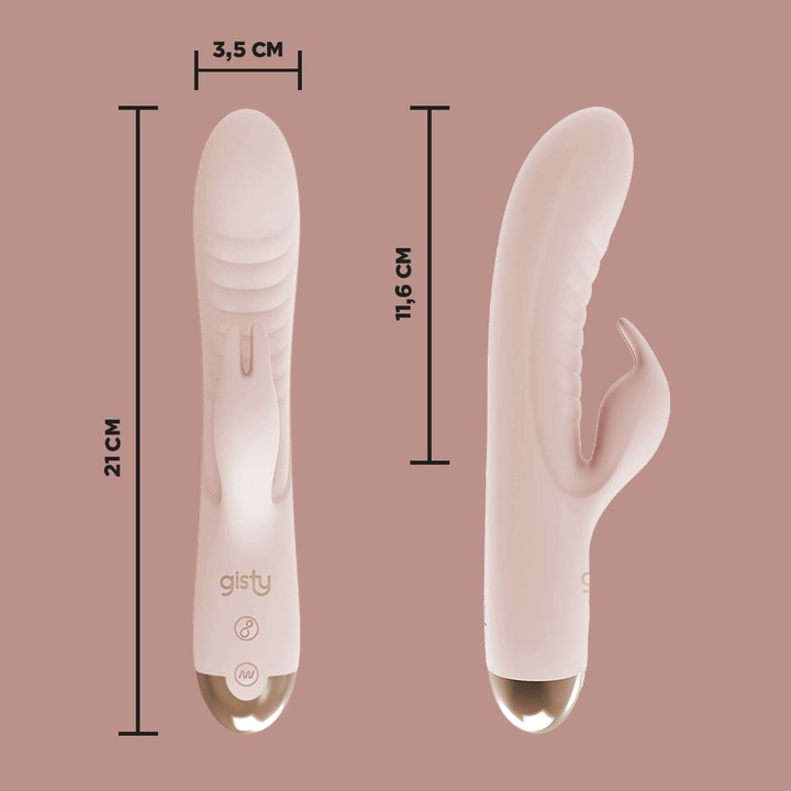 GISTY Wibrator damski króliczek posuwisty masażer do łechtaczki punktu
