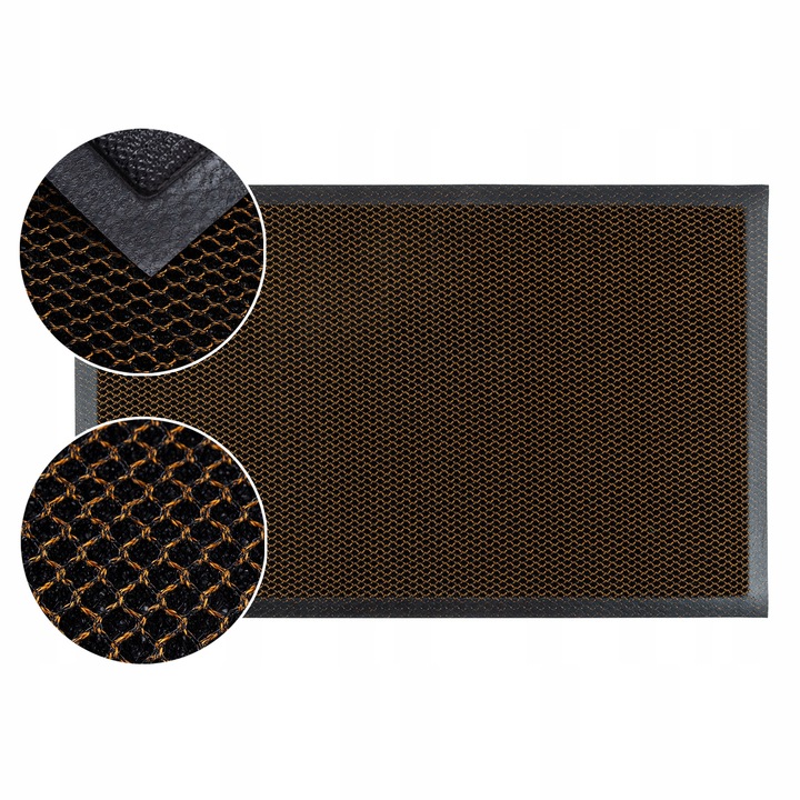 WYCIERACZKA POD DRZWI DO BUTÓW 50x80cm BRĄZ SIATKA 3D WEJŚCIOWA ZEWNĘTRZNA