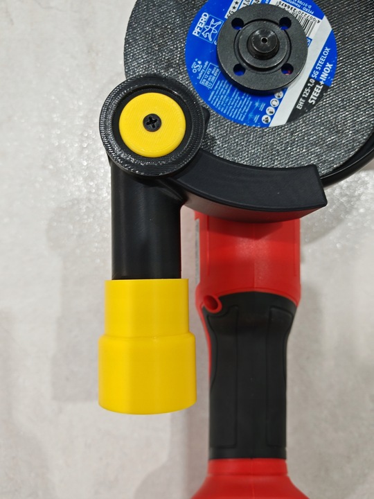 Osłona przeciwpyłowa do szlifierki kątowej 115m 125mm z odsysaniem