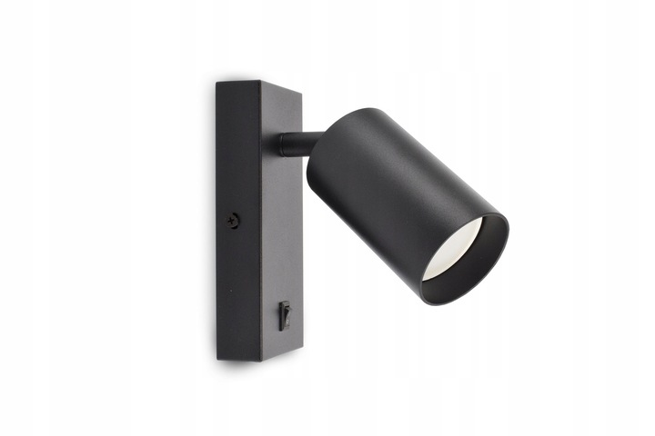 Lampa Ścienna Kinkiet z Włącznikiem Tuba Metal SPOT LED GU10