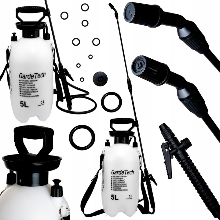 OPRYSKIWACZ CIŚNIENIOWY RĘCZNY 5L DŁUGA LANCA 88cm