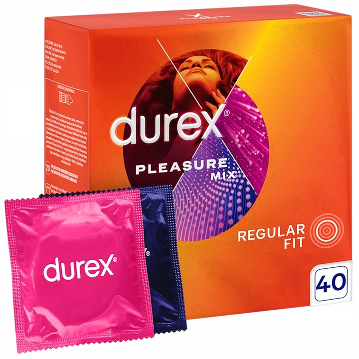 DUREX prezerwatywy Pleasure mix z wypustkami mix