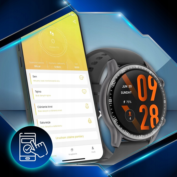 Smartwatch Zegarek Męski 2 gen Polskie Menu Połączenia Sport Smart Watch
