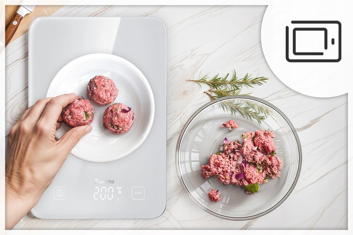 WAGA KUCHENNA FIT 15kg/1g AKUMULATOROWA USB-C SMART BLUETOOTH