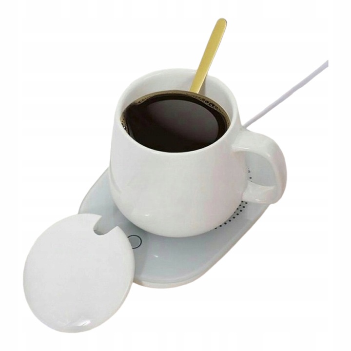 Kubek ceramiczny DO HERBATY Podgrzewacz USB Łyżka PREZENT Kubek Świąteczny