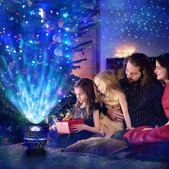 PROJEKTOR GWIAZD LAMPKA NOCNA RZUTNIK LED JAJO DINOZAURA DLA DZIECI PREZENT