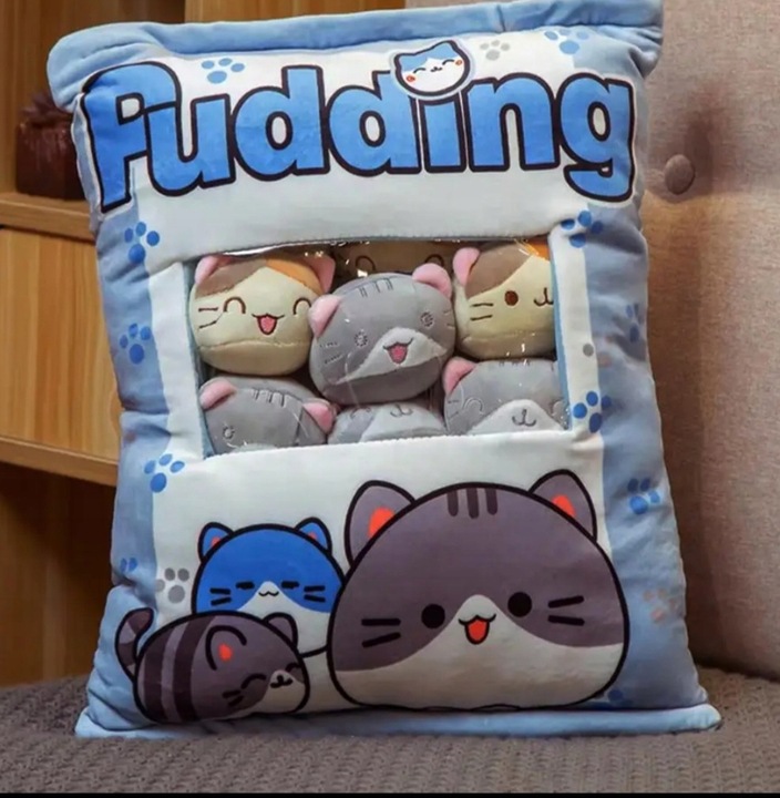 PODUSZKA PUDDING Z MASKOTKAMI DO RZUCANIA WZORY