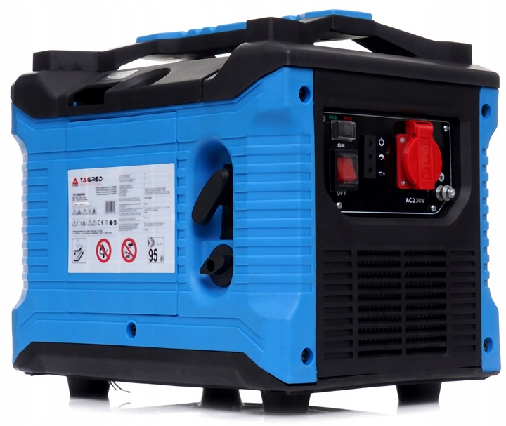 AGREGAT PRĄDOTWÓRCZY GENERATOR PRĄDU 1200W MIEDZIANA PRĄDNICA + OLEJ