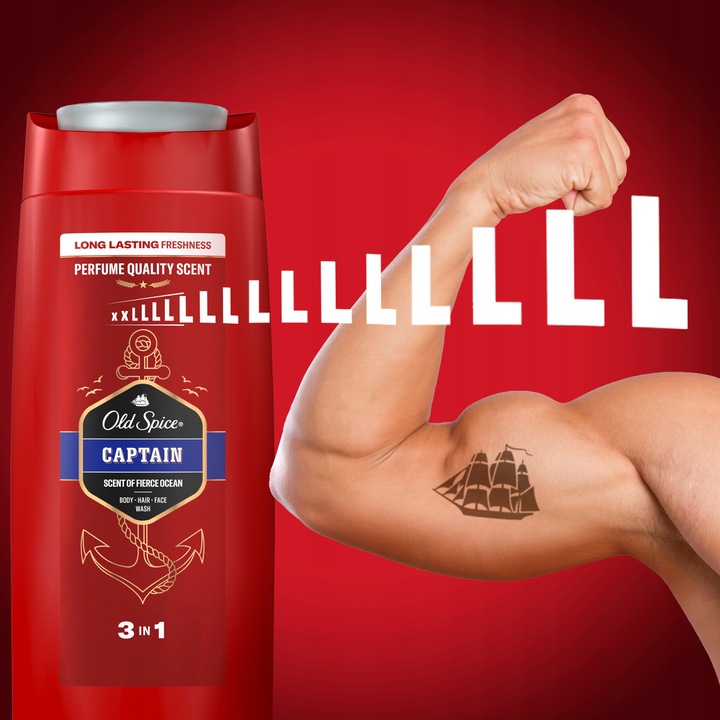 Old Spice Captain Żel pod prysznic 2w1 6x675 ml