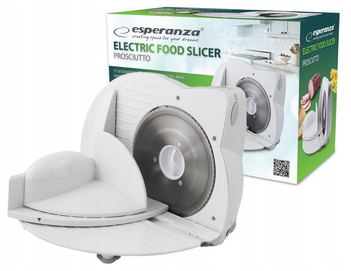 ELEKTRYCZNA KRAJALNICA PROSCIUTTO biała do pieczywa wędlin serów