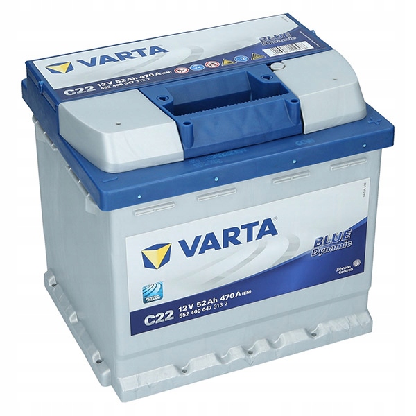 AKUMULATOR SAMOCHODOWY VARTA BLUE DYNAMIC 52AH 470A C22