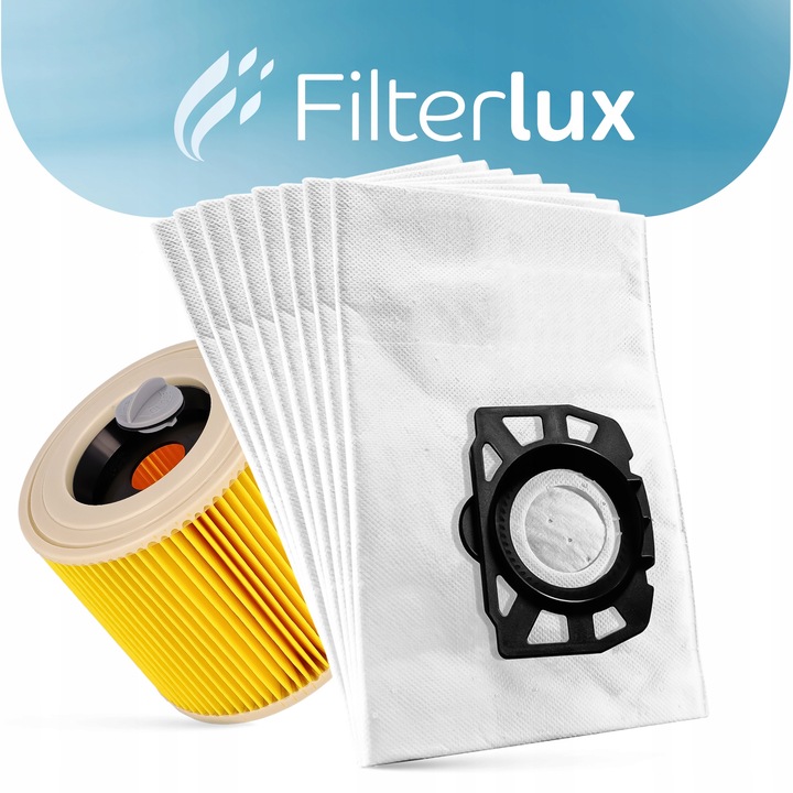 8x Worki filtr do Karcher WD3 WD2 SE4001 KFI 357 V15 V17 V19