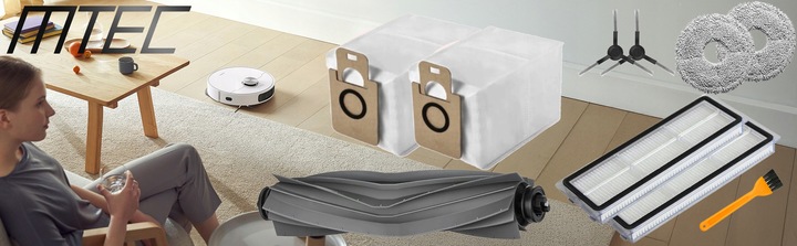 MOPY WORKI SZCZOTKI AKCESORIA do XIAOMI Robot X10+ X20+ S10 DREAME L10