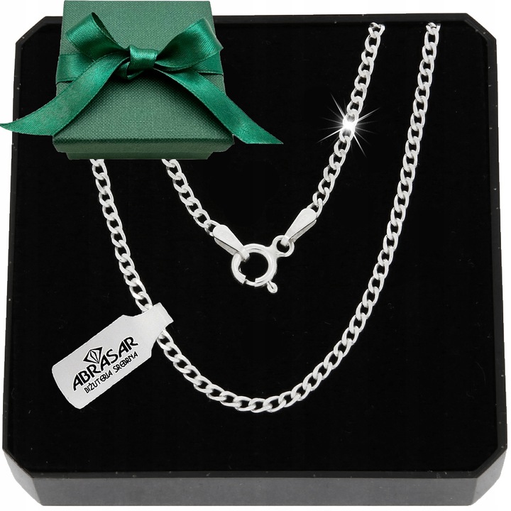 SREBRNY MĘSKI ŁAŃCUSZEK PANCERKA 55cm SREBRO 925 DLA NIEGO