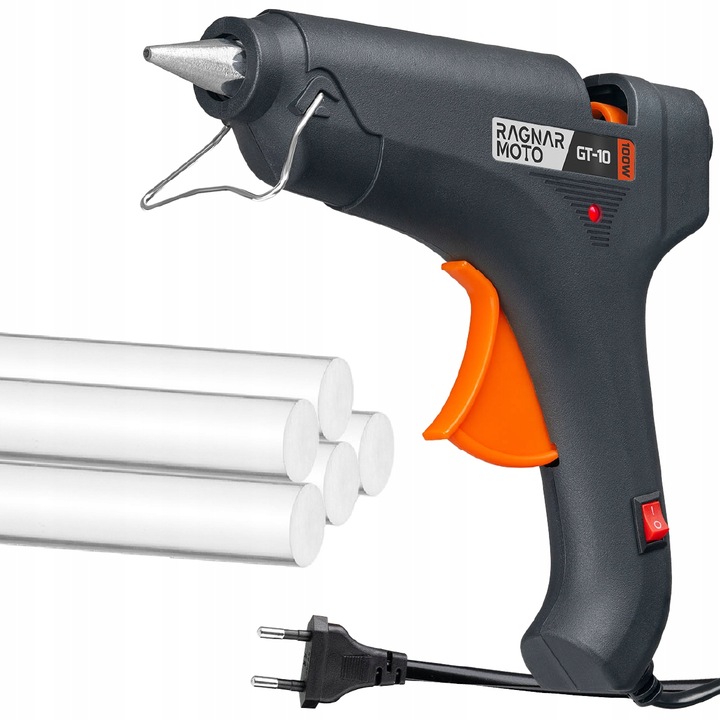 PISTOLET DO KLEJU NA GORĄCO DO KLEJENIA 100W 11mm +5 WKŁADÓW KLEJU