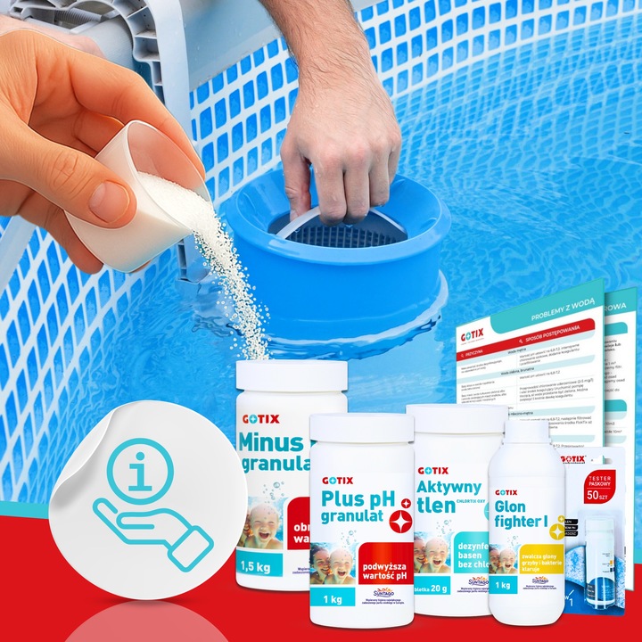 Chemia do Basenu Jacuzzi SPA Zestaw Chemii Basenowej z Tlenem Aktywnym