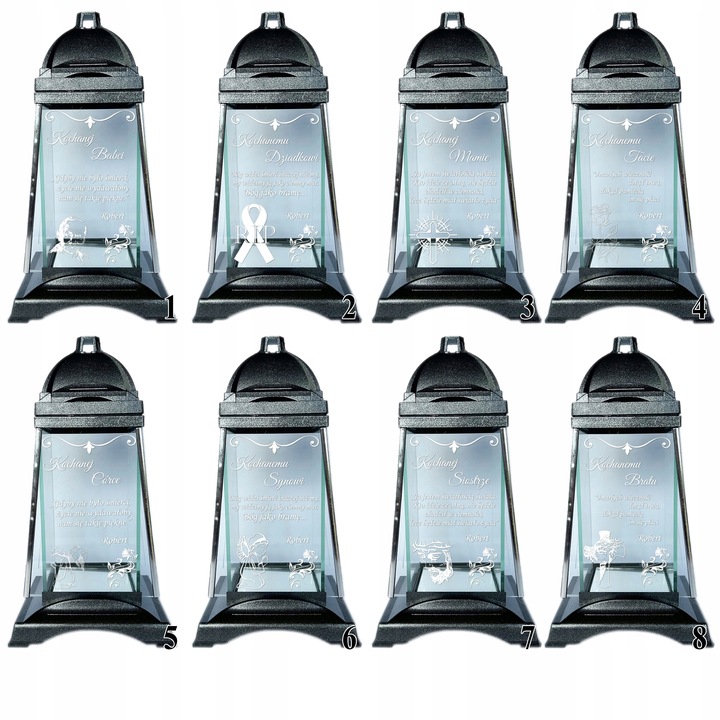 Prezent ZNICZ KAPLICZKA Na Grób dla Babci DZIADKA Dziadków z grawerem