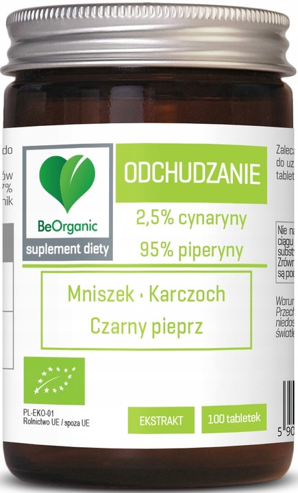 TABLETKI WSPOMAGAJĄCE ODCHUDZANIE (MNISZEK, KARCZOCH, CZARNY PIEPRZ) BIO 10