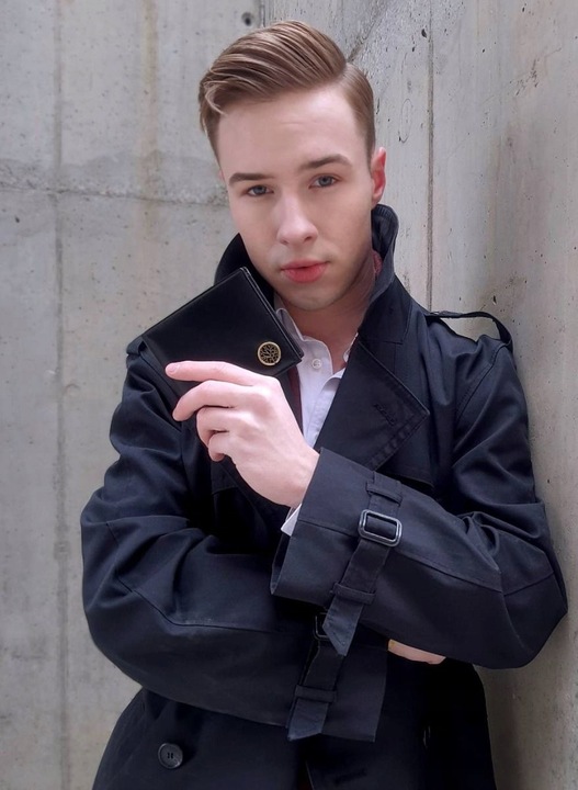 Skórzany portfel męski Betlewski RFID premium slim