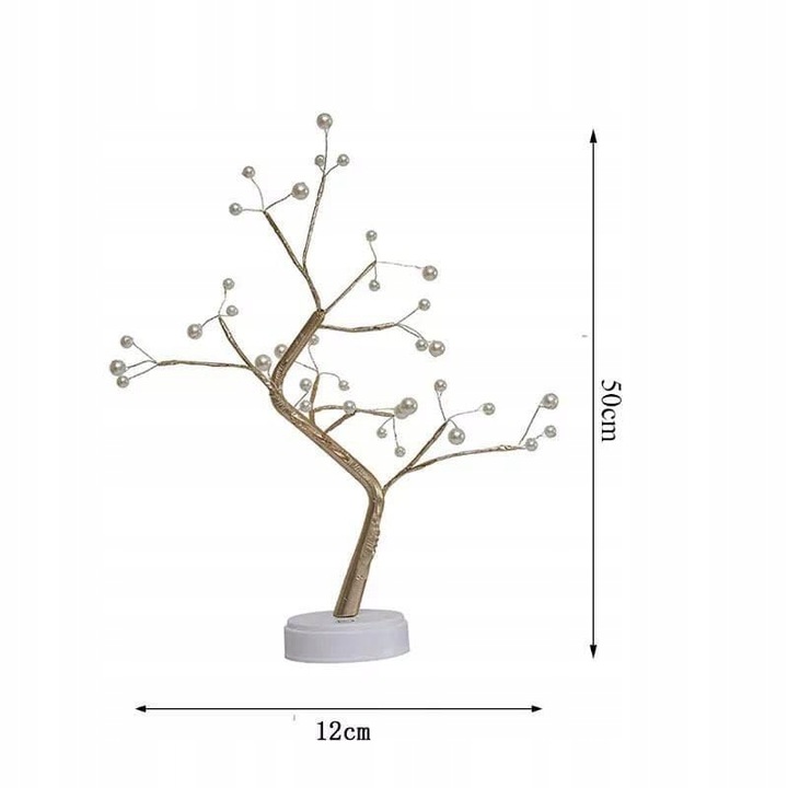 LAMPKA Z MOTYWEM DRZEWKA BONSAI 50 CM ŚWIECĄCE USB NA BATERIE