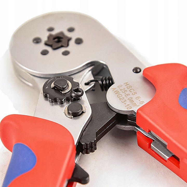 ZACISKARKA DO KABLI SZEŚCIOKĄTNA PRASKA TULEJEK KONEKTORÓW ZESTAW 1200