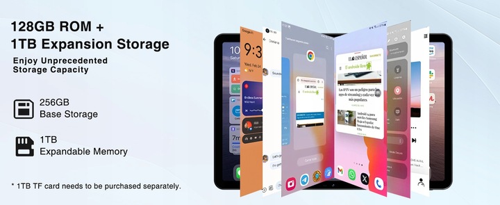 DOOGEE T30SE Tablet 11" 2.4K 9GB/128GB Android 14 WIFI SIM Hi-Res 8580mAh