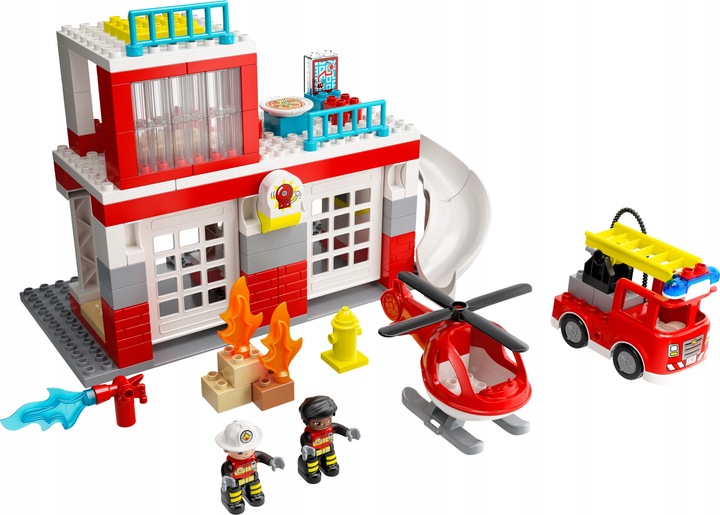 LEGO DUPLO Remiza strażacka i helikopter 10970