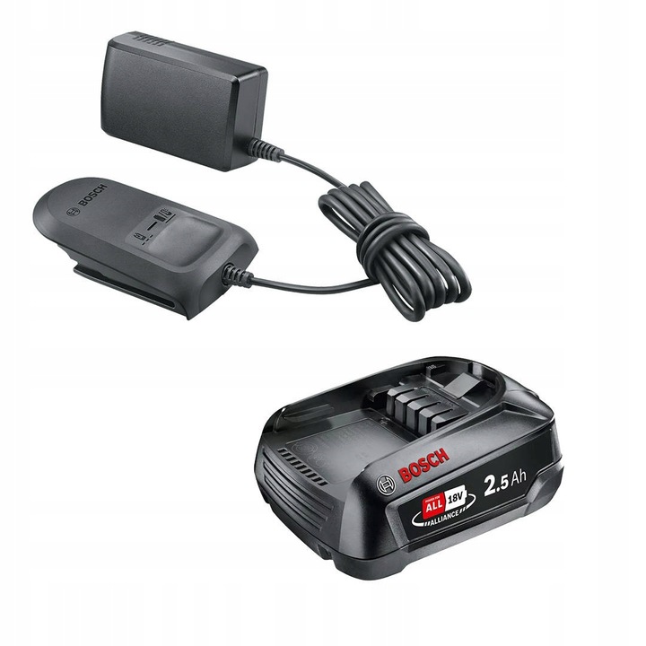 ZESTAW ŁADOWARKA AL18V-20 AKUMULATOR PBA 18V 2,5Ah BOSCH 1600A02625