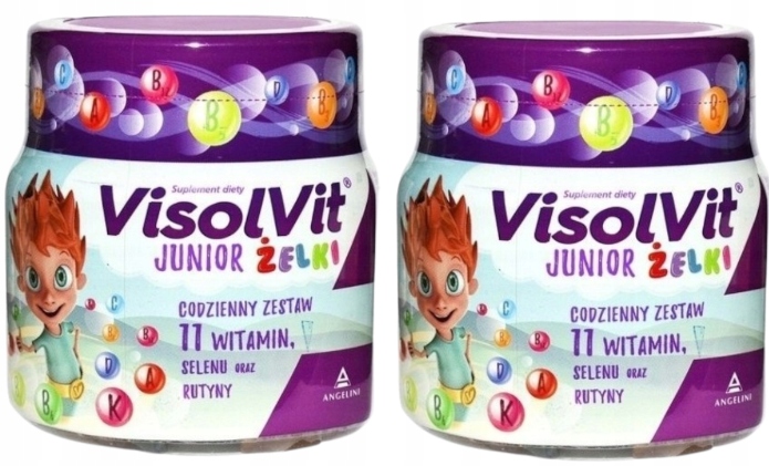 Visolvit Junior żelki - WITAMINY DLA DZIECI 2x50 sztuk + FOREMKI GRATIS!