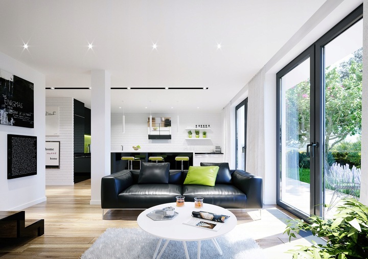 OCZKO SUFITOWE LAMPA LED WPUSZCZANA UCHYLNA 230V 7W IP20 BIAŁA