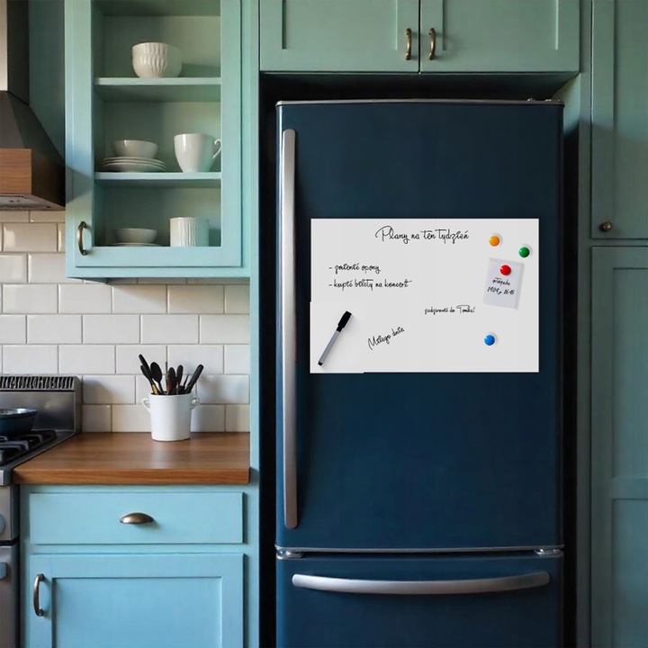 Tablica magnetyczna Notatnik Planer na lodówkę Notes na magnes + PISAK