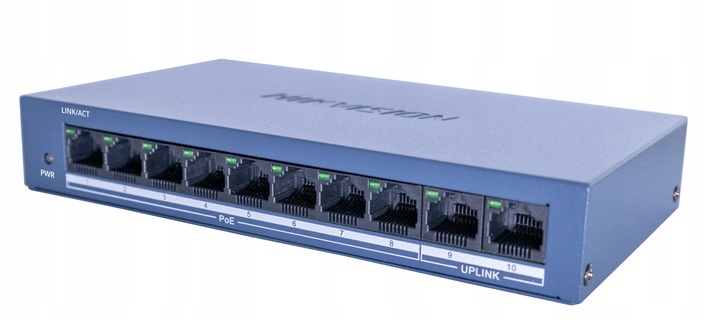 SWITCH POE DS-XS0110-P 8x POE + 2x UPLINK 10/100Mbps HIKVISION