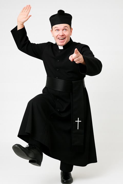 STRÓJ KSIĘDZA NA HALLOWEEN KSIĄDZ BISKUP WIKARY KLECHA OJCIEC MATEUSZ