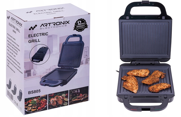 OPIEKACZ GOFROWNICA TOSTER DO KANAPEK GRILL WYMIENNE WKŁADY 3w1 MOC