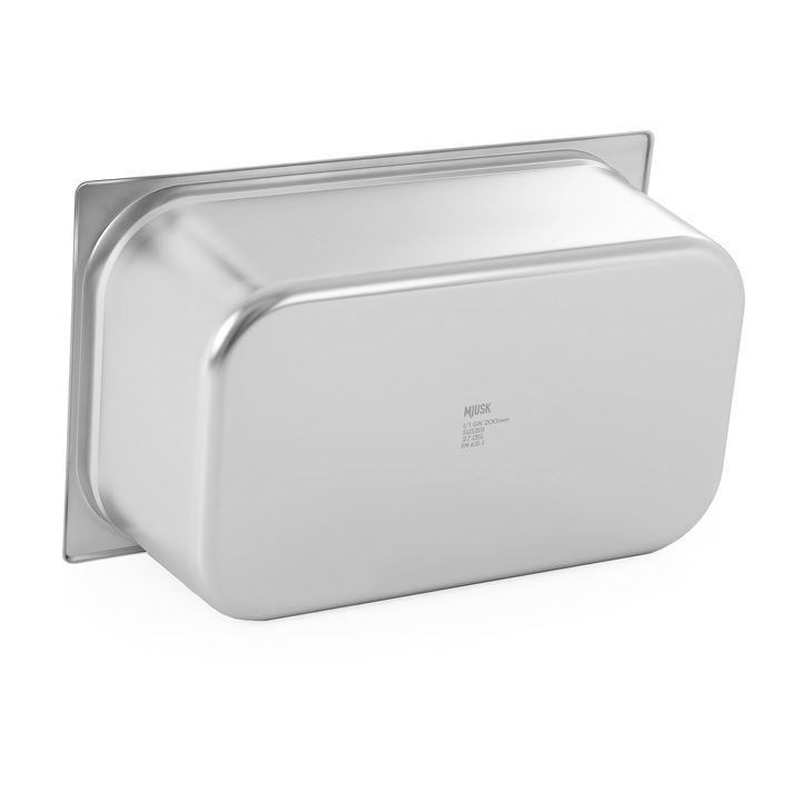 POJEMNIK GASTRONOMICZNY GN 1/1 200 mm STAL NIERDZEWNA 25.6 L MJUSK