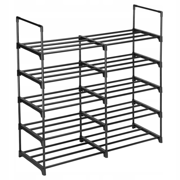 STOJAK NA BUTY OBUWIE REGAŁ PÓŁKA WYSOKA WĄSKA DUŻA MODUŁOWA 10 POZIOMÓW