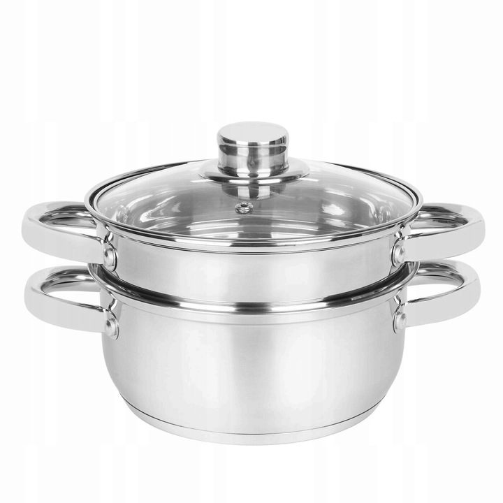 GARNEK do gotowania NA PARZE indukcja garnek ze stali nierdzewnej 2L Sano