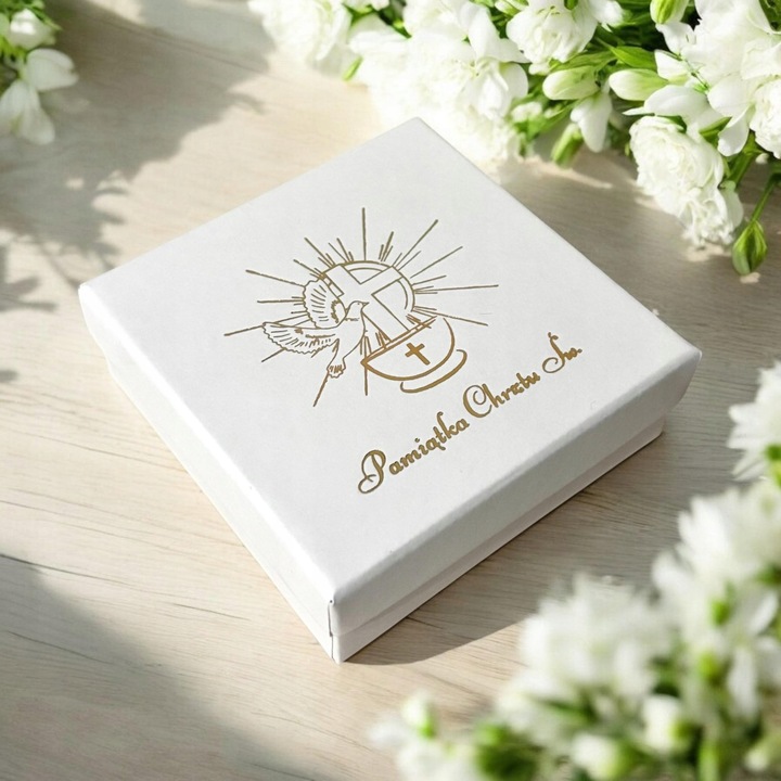 Pamiątka komunii, chrztu bransoletka grawer Aniołek Serce TWÓJ TEKST