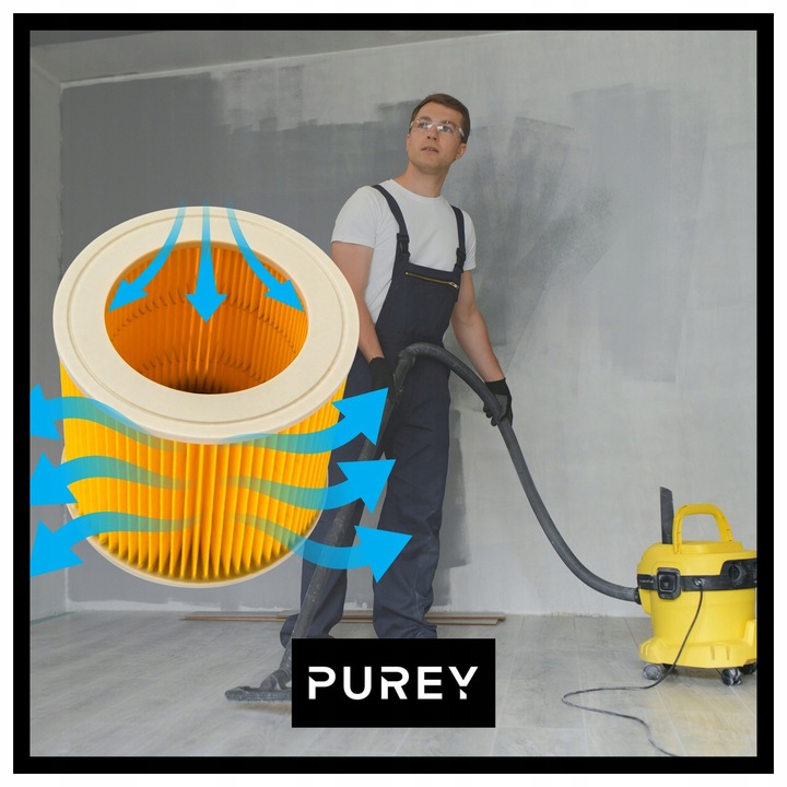 10x Worki do odkurzacza KARCHER WD3 KWD3 SE 4001 papierowe z filtrem