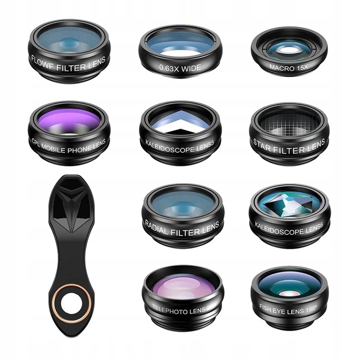 Zestaw obiektywów do telefonu 10w1 Apexel APL-DG10